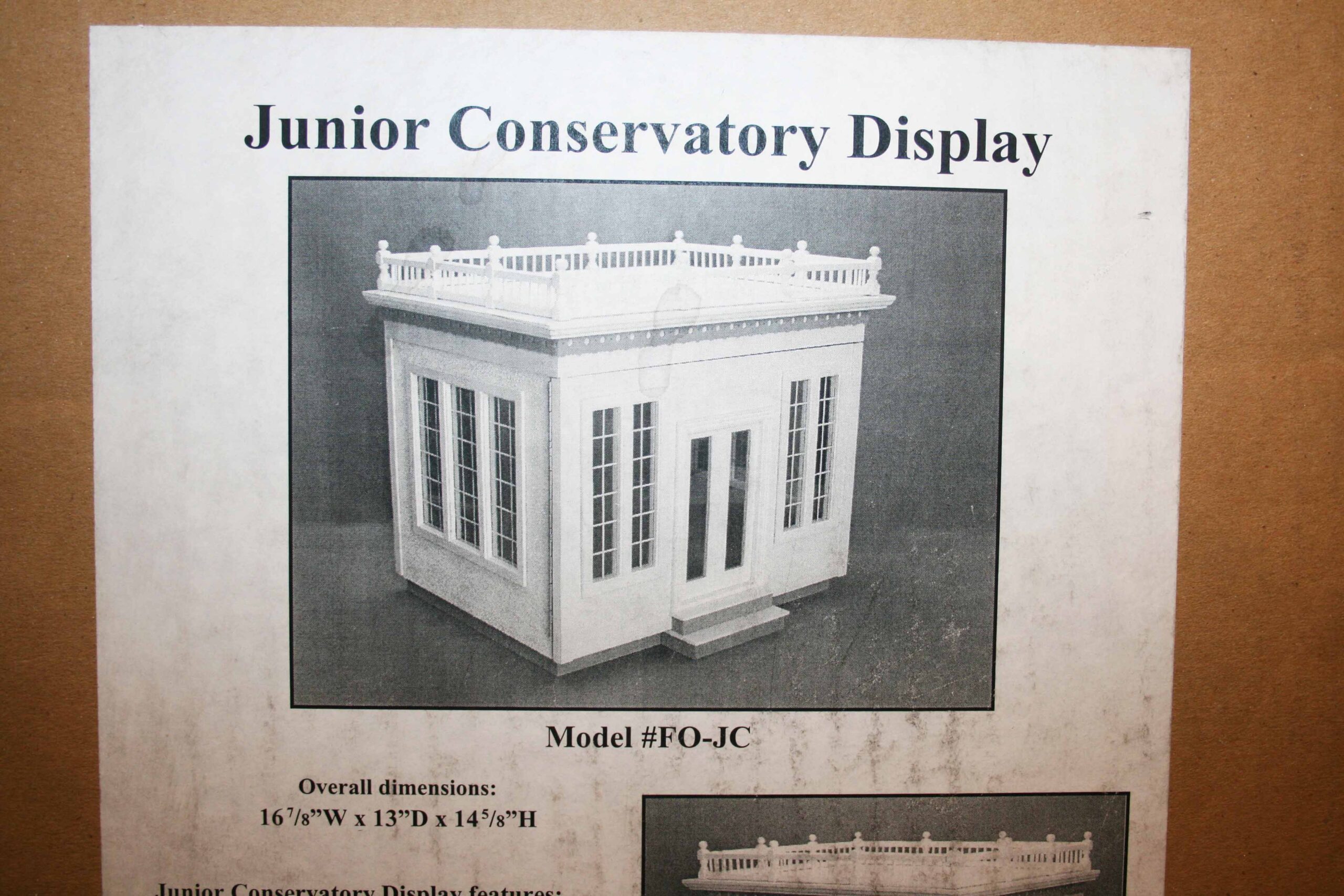 Dollhouse Kit DIY Dollhouse Junior Conservatory Unfinished -  Portugal