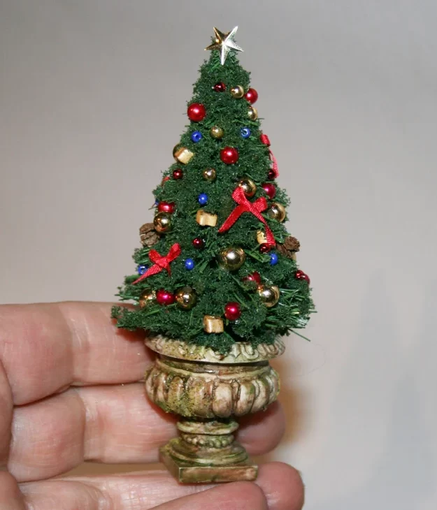 Dollhouse Miniatures Christmas TREE artisan Handmade CosediunaltroMondo SHOP